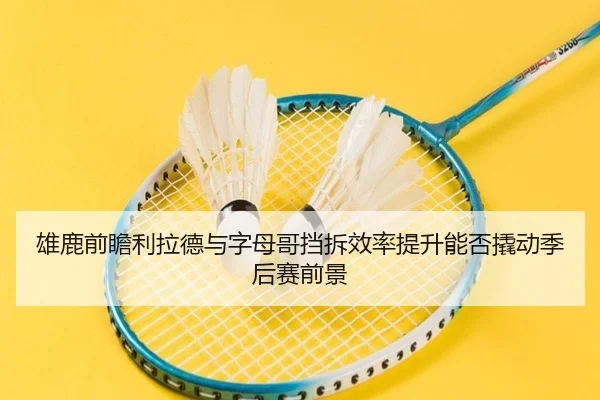雄鹿前瞻利拉德与字母哥挡拆效率提升能否撬动季后赛前景
